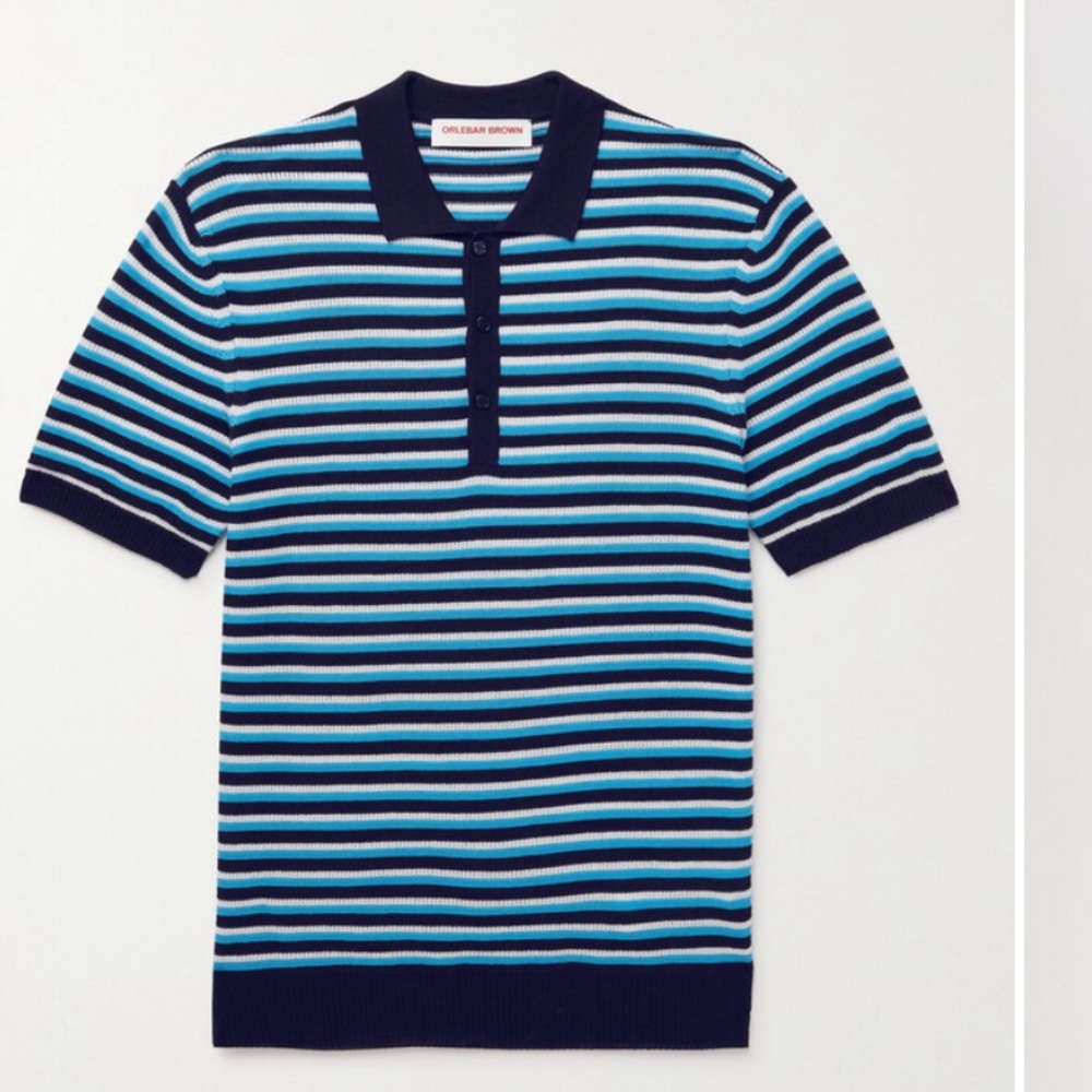 Orlebar Brown Striped Polo Shirt